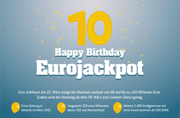 10 Jahre Eurojackpot Produktänderung