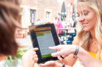 Lotto auf dem Tablet