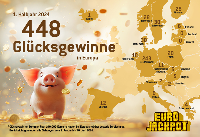 252 Hochgewinne Eurojakcpot 1. Halbjahr 2021