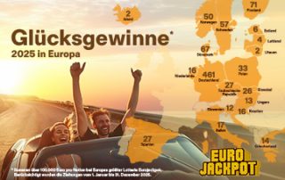 Gewinnlandkarte Eurojackpot