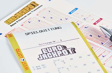 Eurojackpot Quittung und Spielschein
