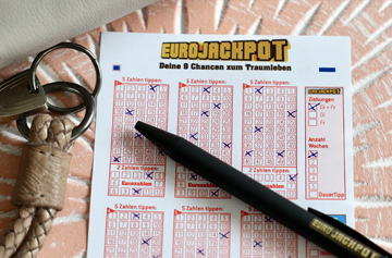 Eurojackpot-Spielschein