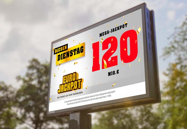 240105Eurojackpot_Aussenwerbung_120Di (c) SchlagundRoy640 252 Hochgewinne Eurojakcpot 1. Halbjahr 2021