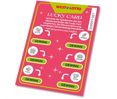 Abgebildete Lucky Card Abgebildete Lucky Card