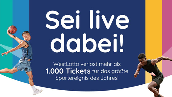 Zwei Sportler, Gewinnspiel Tickets für die World University Games