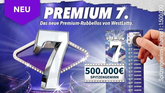 Das pinke Rubbellos Pink Saphir wird aufgerubbelt, im Hintergrund ist ein pinker Teppich ausgerollt. Spitzengewinn 250.000 €.
