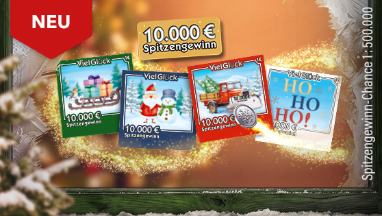 Darstellung der bunten Weihnachtsrubbellose