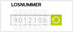 Losnummer - Ausschinitt aus dem Doppelte Sieben Spielschein