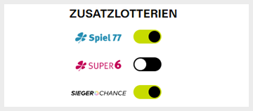 Spielanleitung GlücksSpirale Auswahl Zusatzlotterien