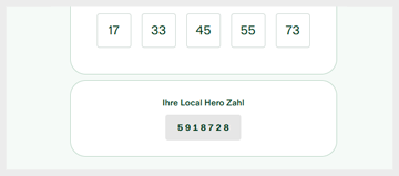 Spielanleitung Local Hero Bingo!