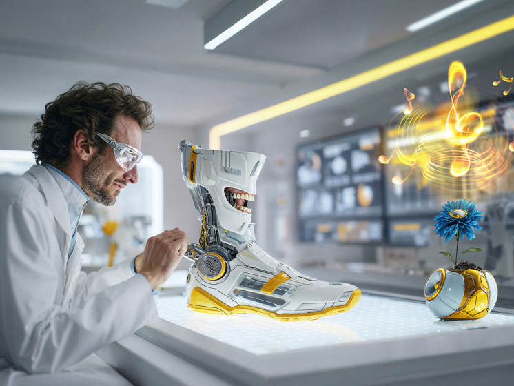 Wissenschaftler baut an einem futuristischen Schuh | WestLotto Eurojackpot