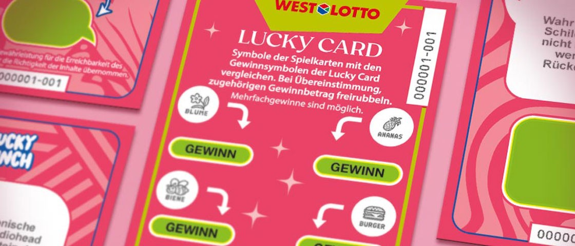 Lucky Card des WestLotto-Rubbel-Quizzes Lucky Bunch