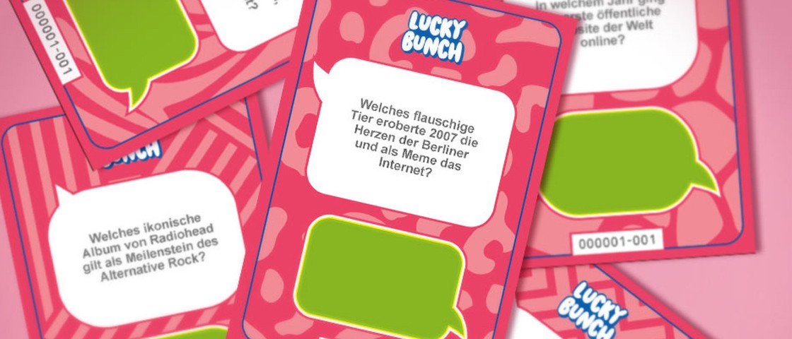 WestLotto-Rubbel-Quiz Lucky Bunch: Frage auf Quizkarte
