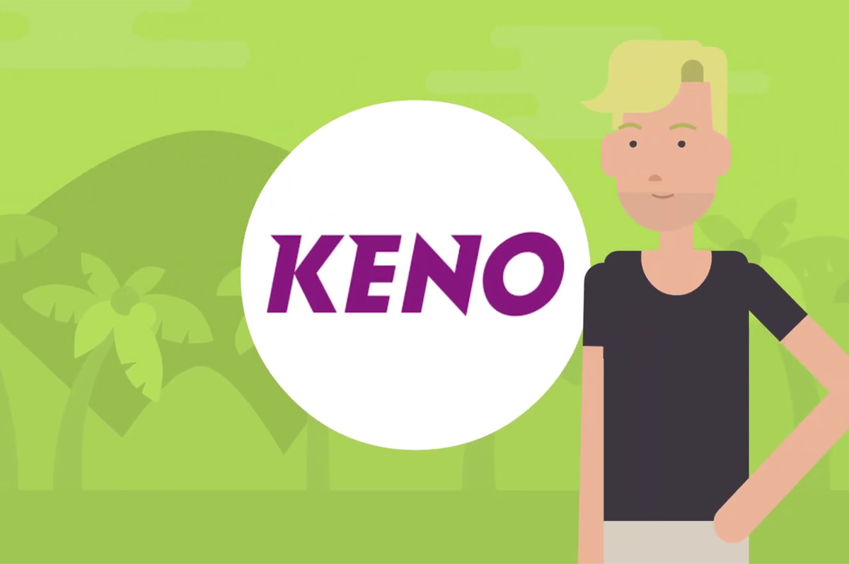 Thumbnail zum Keno Erklärvideo im Cartoon-Stil