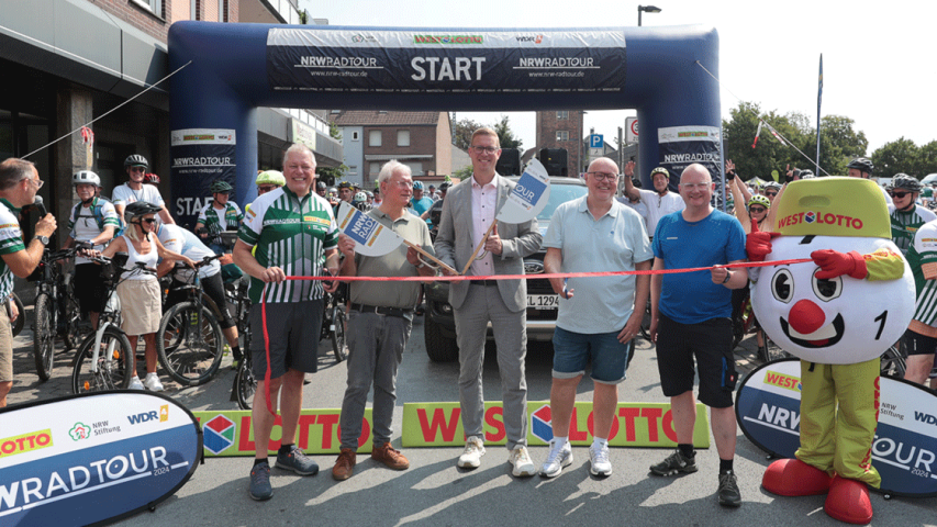 NRW Radtour Startlinie