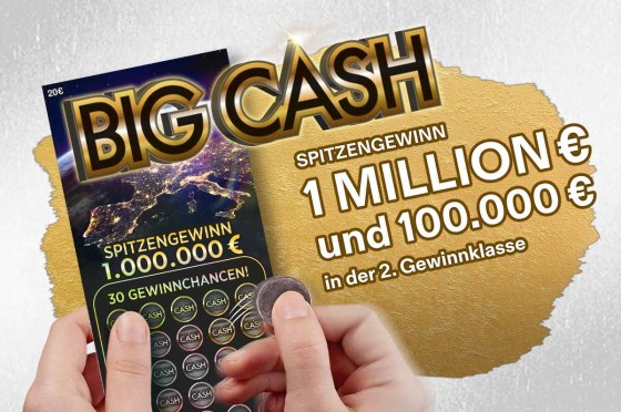 WestLotto-Rubbellos Big Cash wird aufgerubbelt