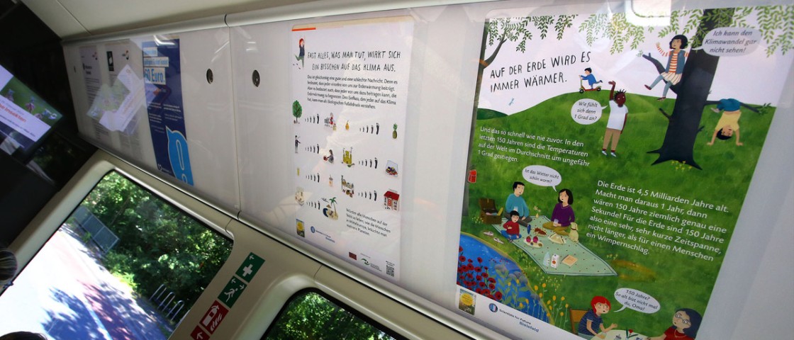 Poster zur Erderwärmung in Klimabahn | Lotto-Prinzip WestLotto