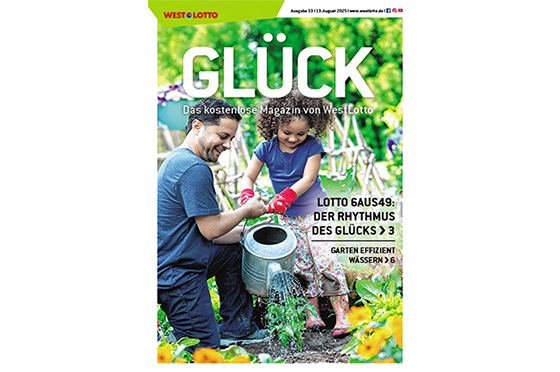 Cover der WestLotto-Kundenzeitschrift GLÜCK