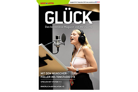 Cover der Kundenzeitschrift GLÜCK | WestLotto