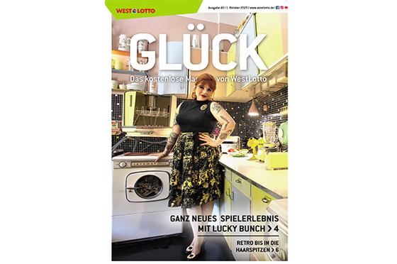 Cover der Kundenzeitschrift GLÜCK - WestLotto