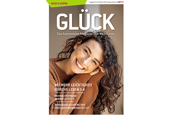 Cover der WestLotto-Kundenzeitschrift GLÜCK