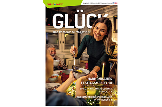 Cover der WestLotto-Kundenzeitschrift GLÜCK
