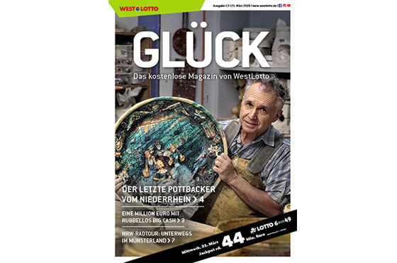 Cover der WestLotto-Kundenzeitschrift GLÜCK