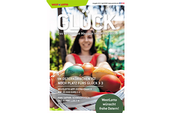 Cover der WestLotto-Kundenzeitschrift GLÜCK
