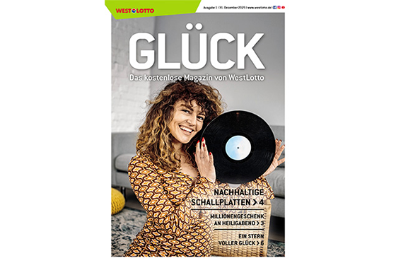 Cover der WestLotto-Kundenzeitschrift GLÜCK