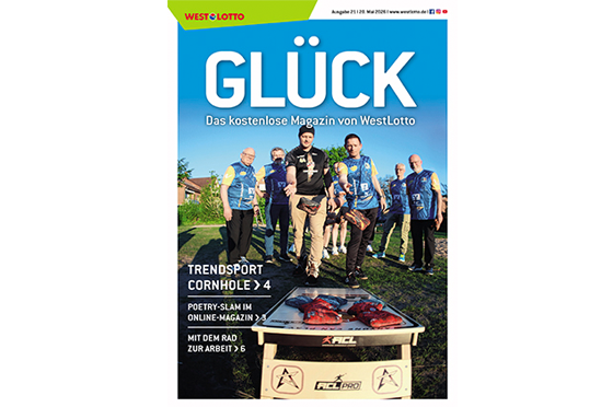 Cover der WestLotto-Kundenzeitschrift GLÜCK