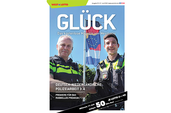 Cover der WestLotto-Kundenzeitschrift GLÜCK