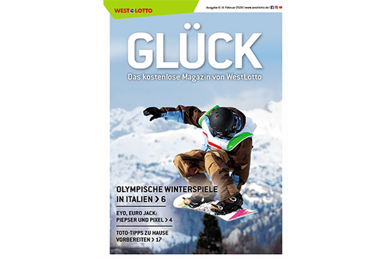 Cover der WestLotto-Kundenzeitschrift GLÜCK