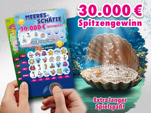 Teaser Rubbellos Meeeres-Schätze Teaser Rubbellos Meeeres-Schätze