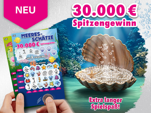 Teaser Rubbellos Meeeres-Schätze Teaser Rubbellos Meeeres-Schätze